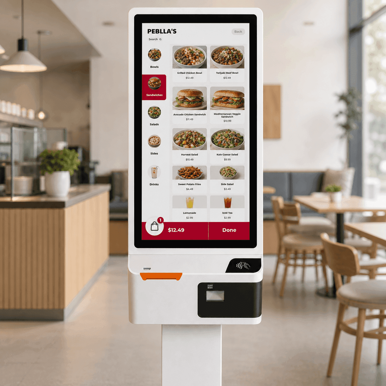 K2 Kiosks self-ordering hardware