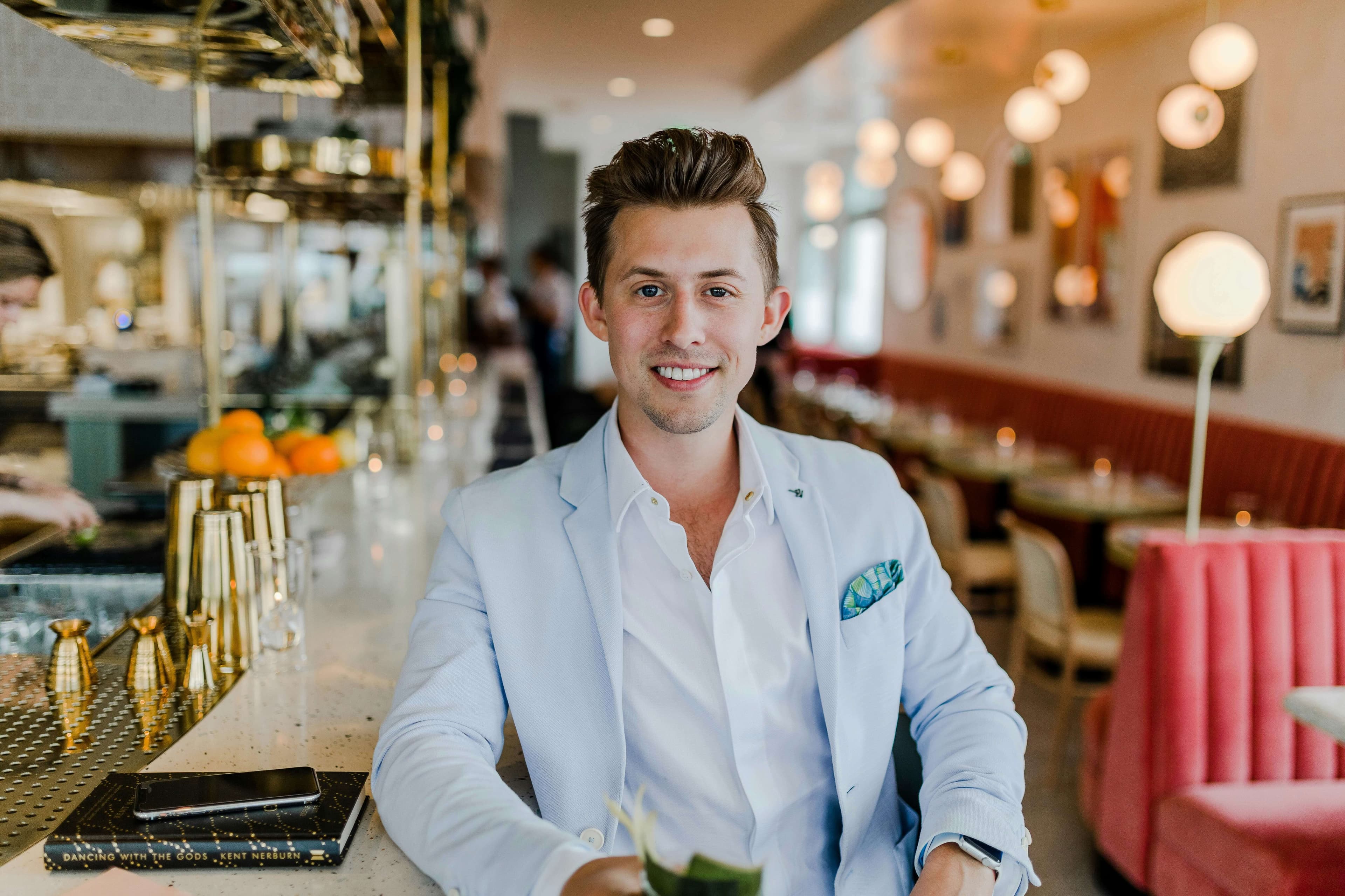 Restaurant guest receiving personalized service